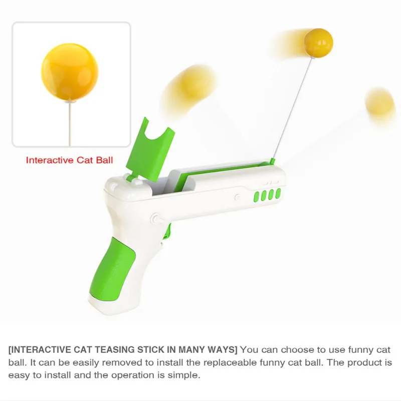 

Funny Cat Feather Wand Toy Rebound Funny Cat Teaser Stick Toy for Cats Kitten Exercise Interactive Game Cat Toys Pet Products