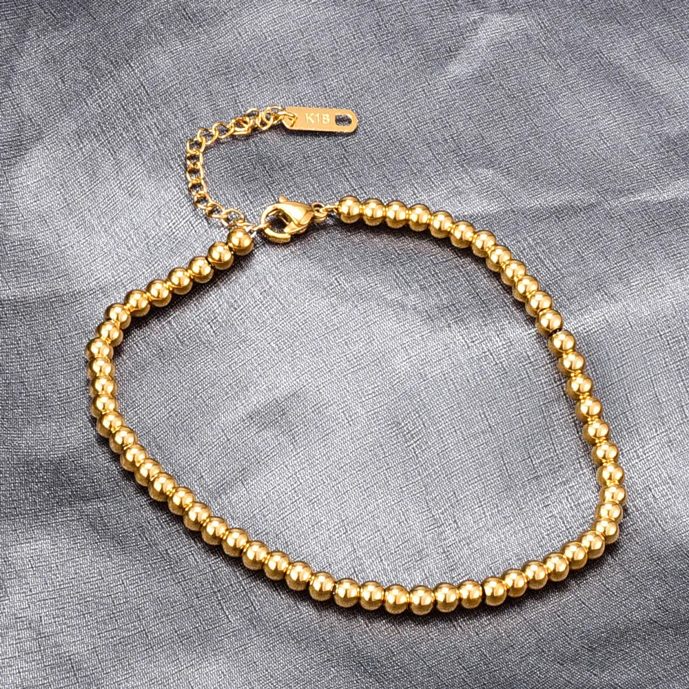 

Fashion Geometric Bead Stainless Steel Bracelets Adjustable Bracelet For Women Handmade Jewelry Gift