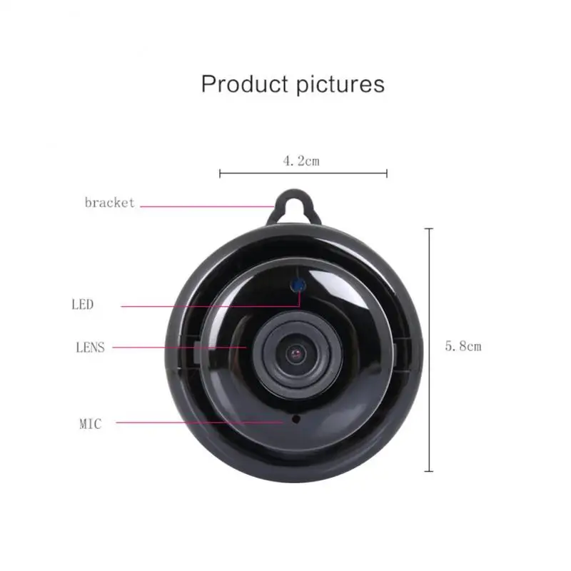 Сек Новые HD экшн-камера с Wi-Fi IP Камера 1080P Беспроводной ip-камера модулем питания