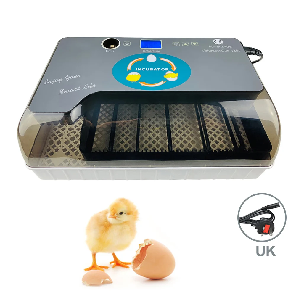 Автоматический инкубатор для куриных яиц Брудер на 12 перепелиных