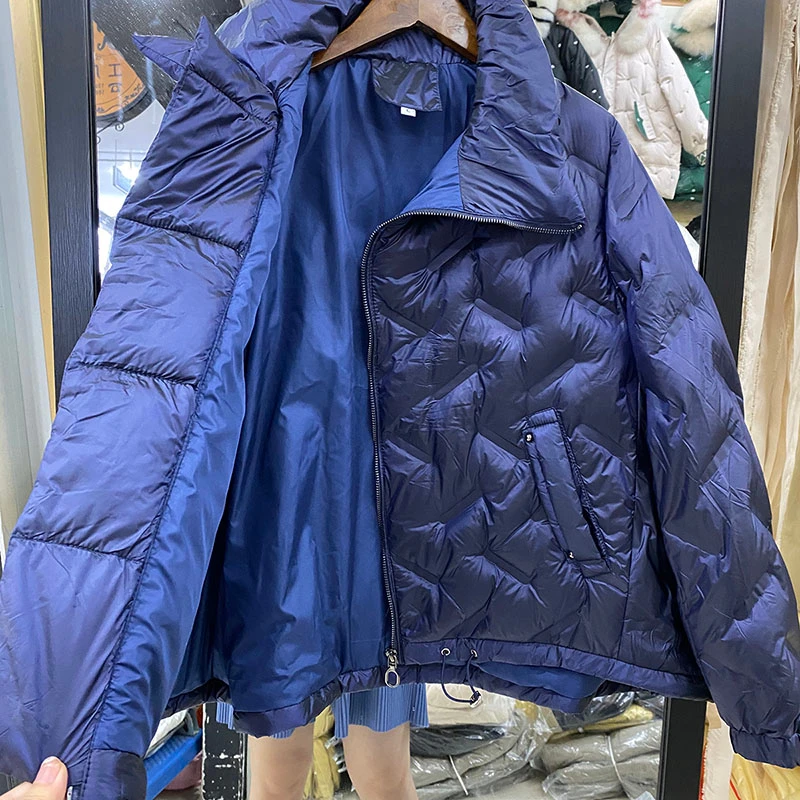 Пуховая парка 2021 зимнее пальто женский пуховик женская Свободная куртка на белом