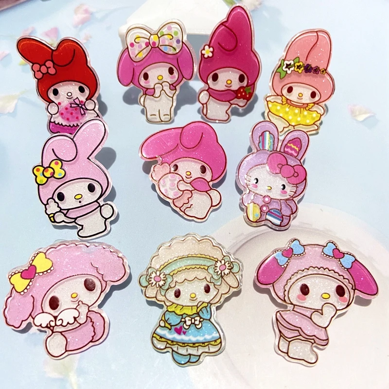 

10Pcs 28*35m Cartoon Rabbit Series Resin Planar Home Decoration Patches Botton DIY Scrapbooking Jewelry Accessories