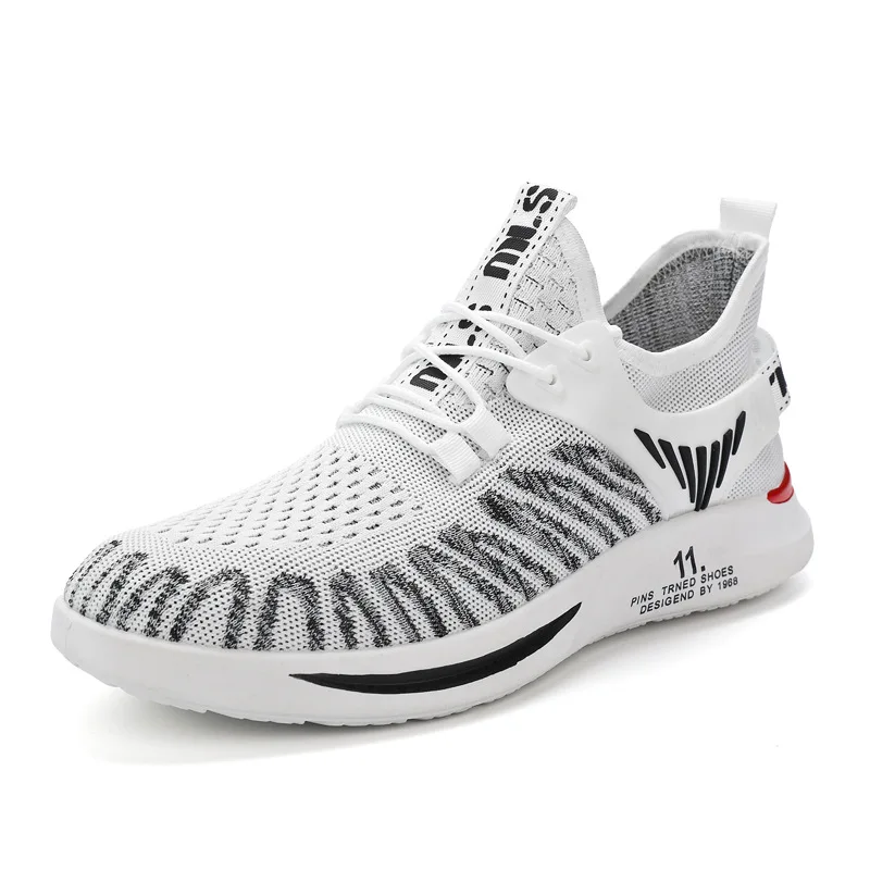 

Fashion Men Sneakers Mesh Casual Shoes Lac-up Mens Shoes Lightweight Vulcanize Shoes Walking Sneakers Zapatillas Hombre Size 44