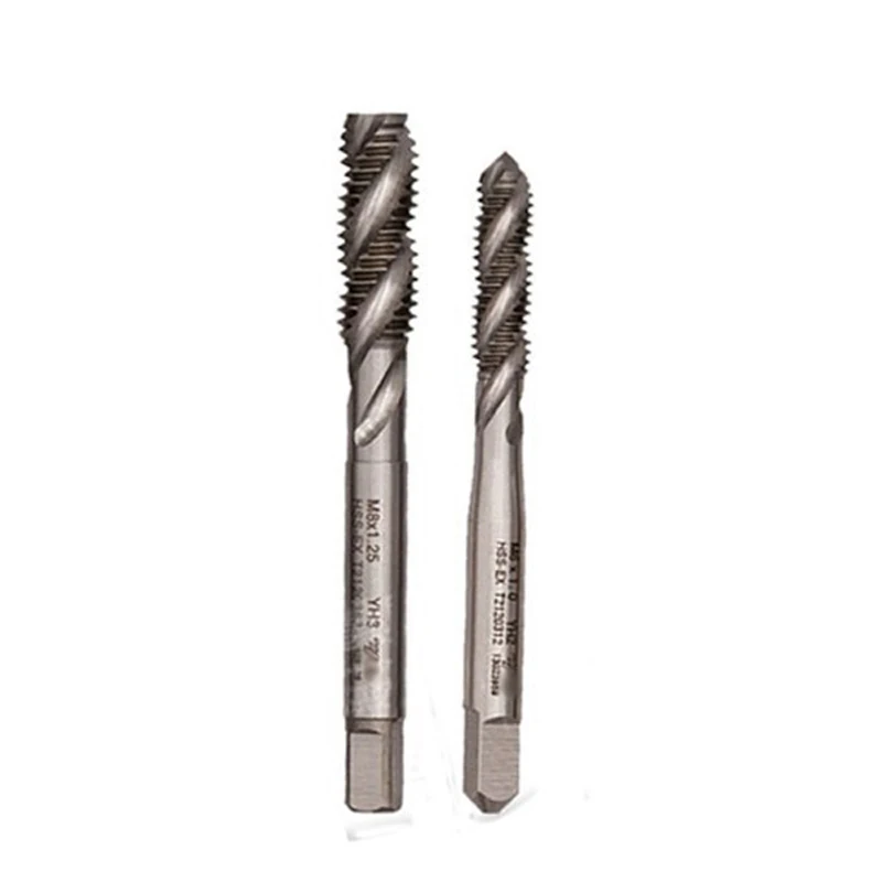 

Original 5pcs T2120 Taps Spiral Flute Tapping for Aluminum M2*0.4 M2.5*0.45 M3*0.5 M4*0.7 M5*0.8 M6*1.0 M8*1.25 M10*1.5 M12*1.75