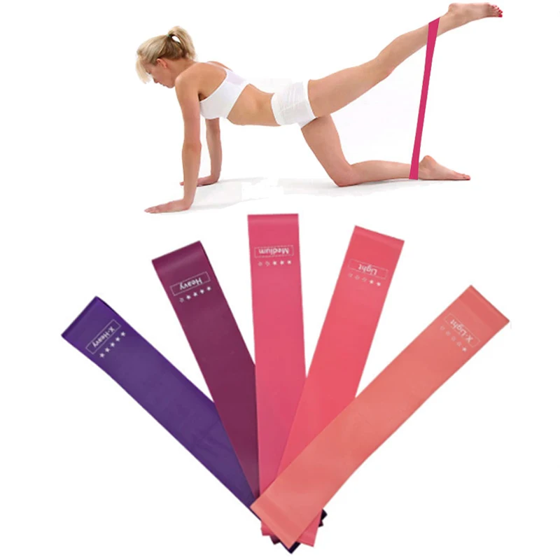Эластичная лента для фитнеса с градиентом розового цвета | Спорт и развлечения