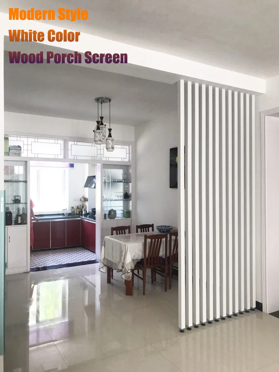 

USA,Singapore 4 Pcs/Box Modern White Color Solid Wood Living Room Partition No Punching Brown Vestibule Column Home,Office Decor