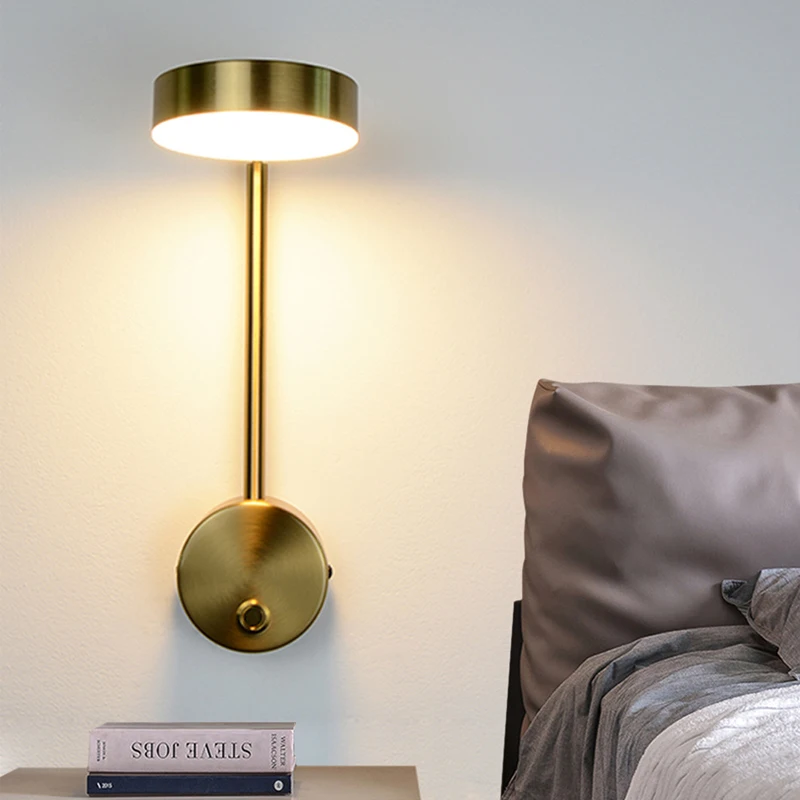 

Modern Gold Loft Wall Decor Livingroom Indoor Lighting Bedside For Bedroom Mirror Backlight Book Reading Lamp