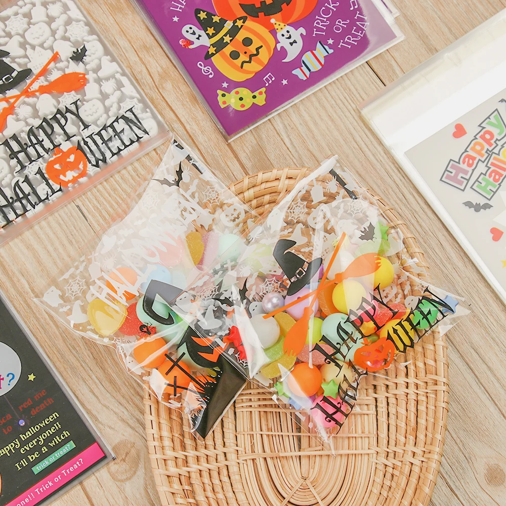 100 шт. пакеты для конфет на Хэллоуин|Подарочные сумки и упаковка| |