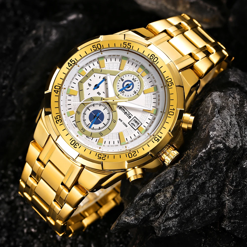 Часы наручные TEMEITE мужские кварцевые спортивные брендовые роскошные в стиле