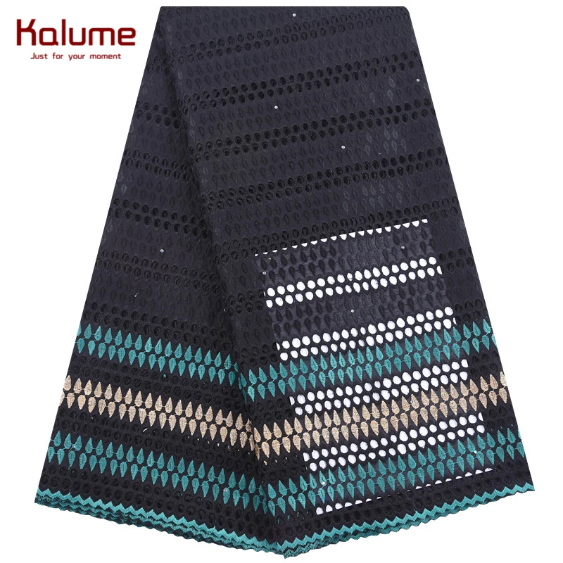 Новейшая африканская кружевная ткань Kalume швейцарское хлопковое кружево с