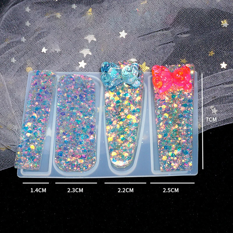 

Irregular Chic Hair Pin Mold Uv Resin Jewelry Supplies Jewelry Making Make Your Own Hairpin Hair Clip UV Resin Mold New