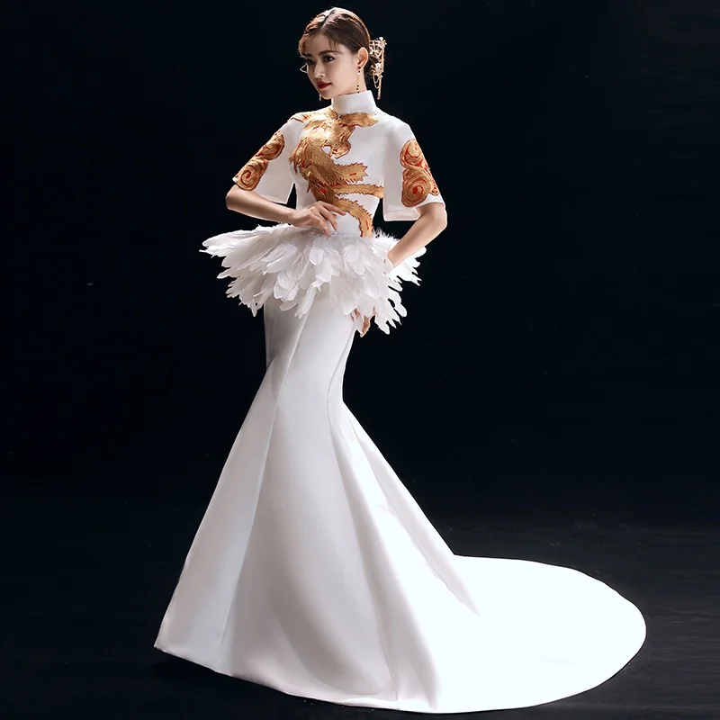 Костюм китайского народного танца для женщин одежда сценического Национальный