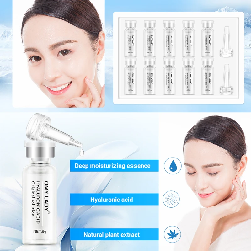 

OMY LADY Hyaluronic Acid Original Solution Facial Serum Anti-Aging Collagen Moisturizing Anti-Wrinkles Skin Care Facial Essence