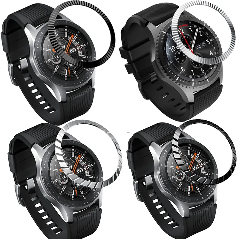 Металлический чехол с кольцом ободком для Samsung Galaxy Watch 46 мм/42 мм защитный рамкой