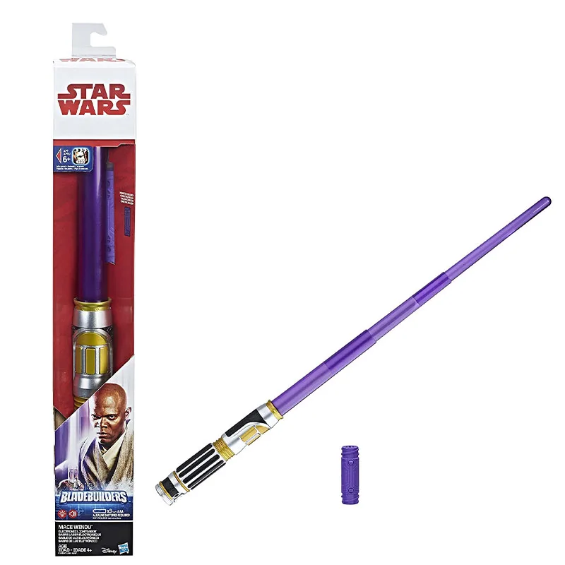 

Hasbro Star Wars Darth Vader Mace Windu The Last Jedi Rey Luke Skywalker Electronic Lightsaber Extendable Children cosplay gifts