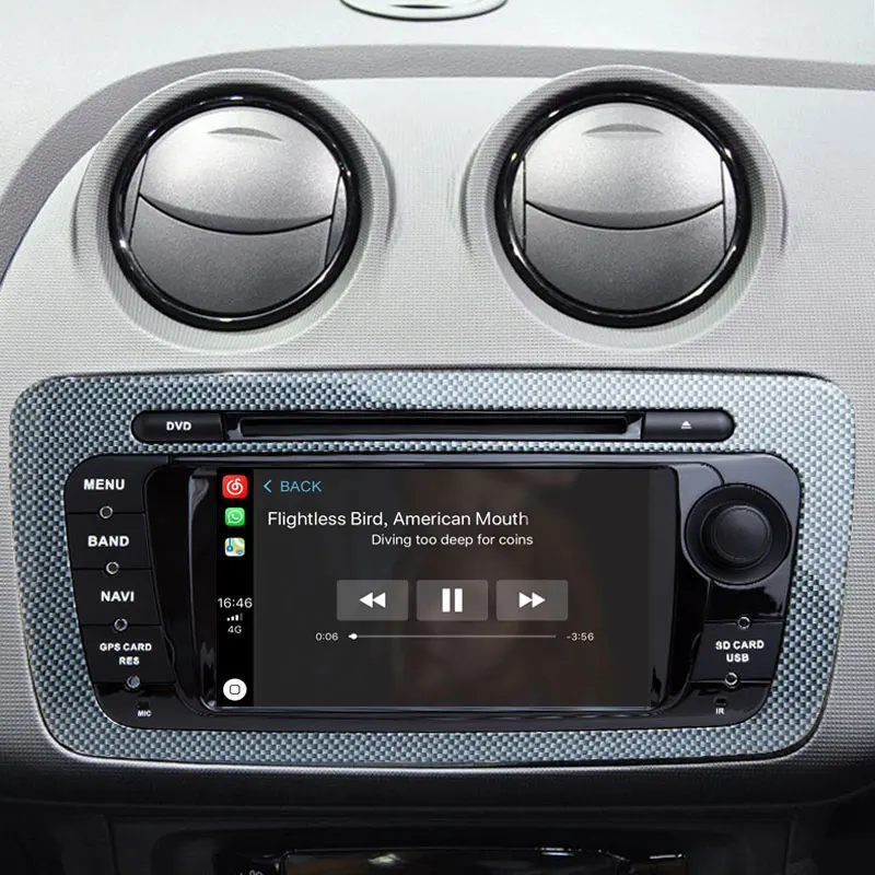 Android 9 0 Авторадио встроенный CarPlay GPS-навигатор совместимый с Seat Ibiza 6J MK4 SportCoupe Ecomotive