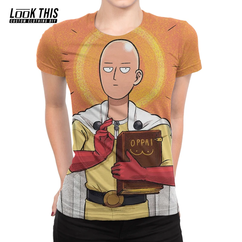 

One Punch Man 3d Printed Women's Oversized T-Shirt Japan Anime Short Sleeve Girls Women Girls Summer 2021 Aesthetics Tops Tees