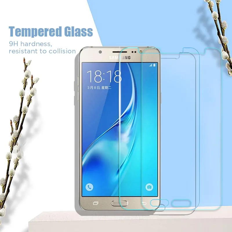 1/2 шт.! Защитное стекло для Samsung J6 J7 J8 Plus 2018 A3 A510 A520 A5 2015 Защита экрана A310 A320 A710 A7 2016