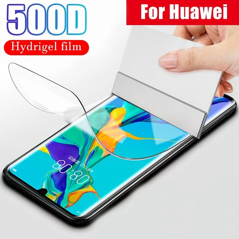 Protective Hydrogel Film for Huawei P30 P20 P40 Lite Pro Mate 40 30 20 Pro Honor 10 Lite 20 8X (Not Glass) Protection Film Foil