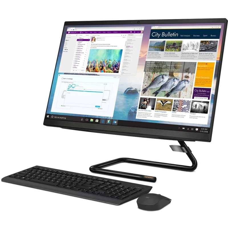 Моноблок Lenovo IdeaCentre A340 24IWL 23.8&quot WVA Intel Core i3 10110U 8Гб 1Тб HDD 128Гб SSD Radeon 530 DOS