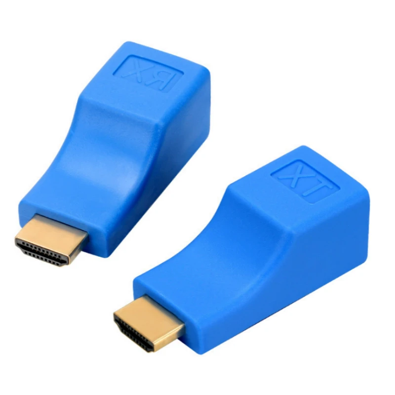2 шт. HDMI-совместимый двойной удлинитель RJ45 CAT5E CAT6 UTP LAN Ethernet ретранслятор-адаптер