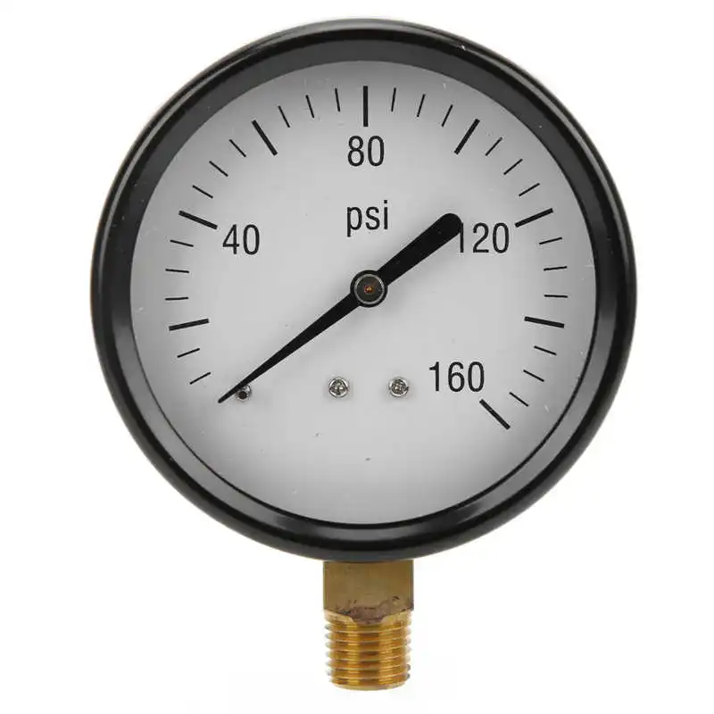 

Pressure Gauge 0-160psi Air Pressure Guage with 1/4 NPT Connector for Aquariums for Spas for Swimming Pools