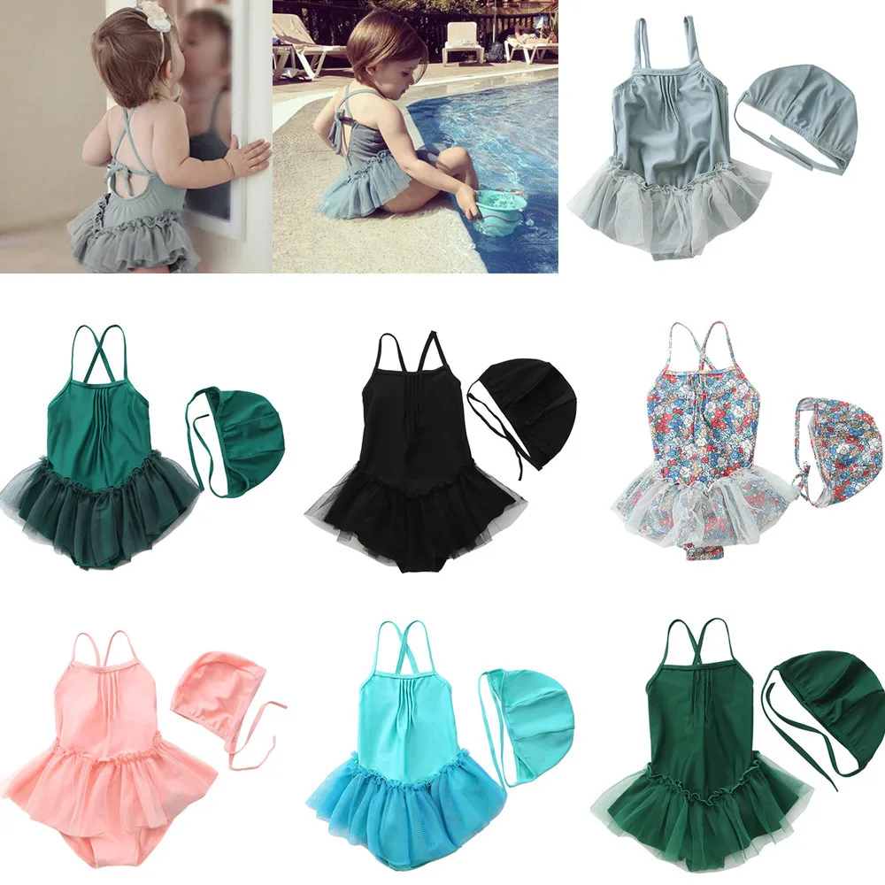 

INS Children's Swimsuit Female Baby Baby Cute Little Princess Dress-style One-piece Swimsuit