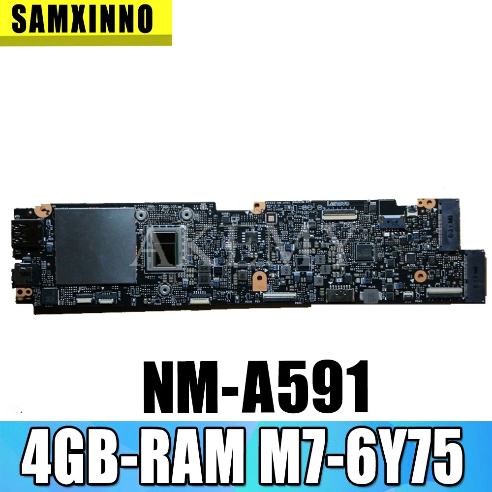 

NM-A591 материнская плата для ноутбука For Lenovo YOGA 900S-12ISK оригинальная материнская плата 4GB-RAM M7-6Y75
