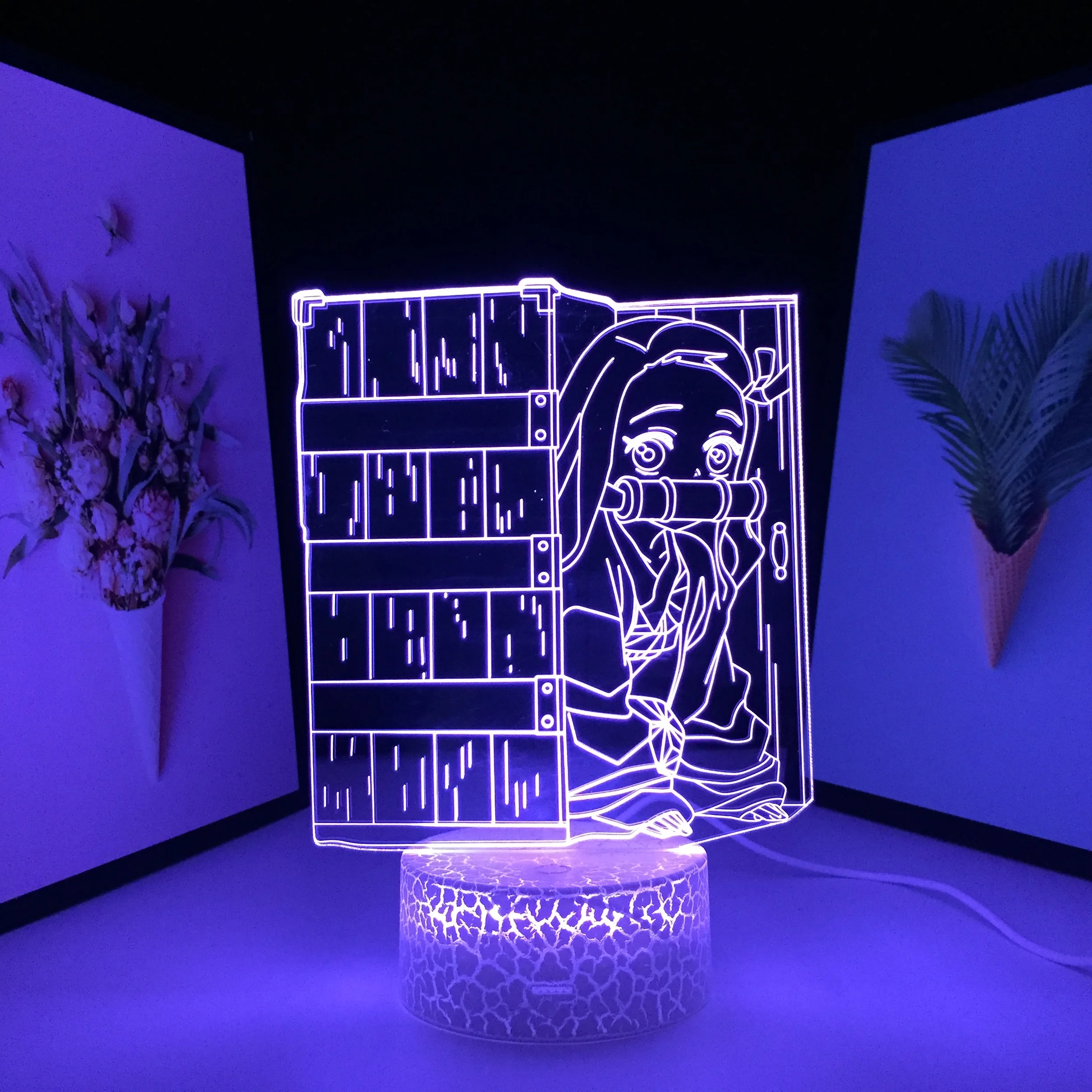 

Красивые украшения для девочек, светодиодная 3d-лампа, милая девушка, лежащая на окне, визуальная Иллюзия для детей, праздничные подарки на д...