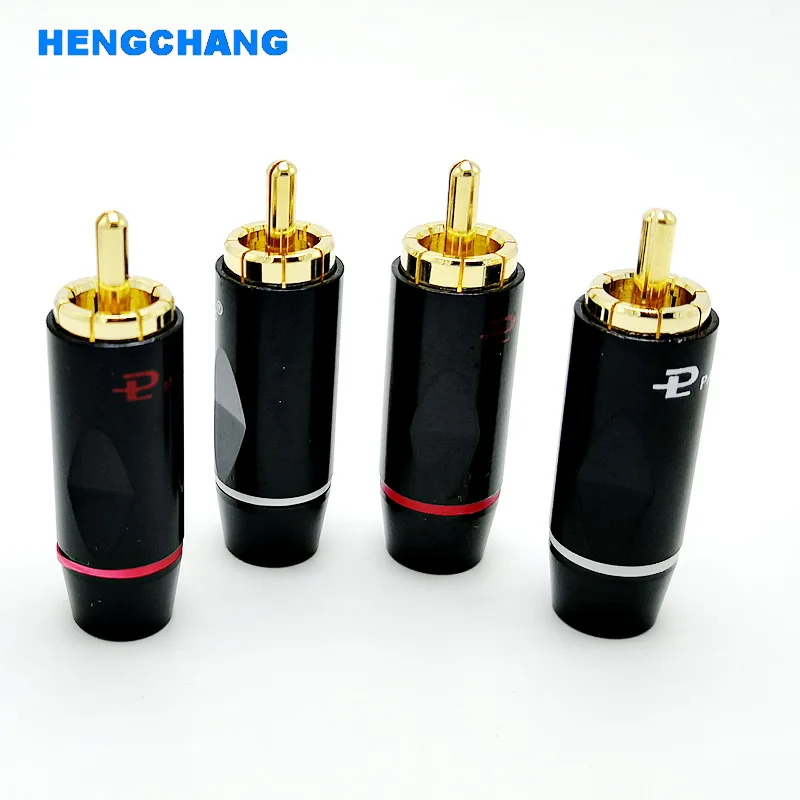 DIY RCA разъем для DIY HIFI позолоченный Аудио кабель RCA Мужской Аудио Видео разъем золотой адаптер для кабеля 6 шт./лот