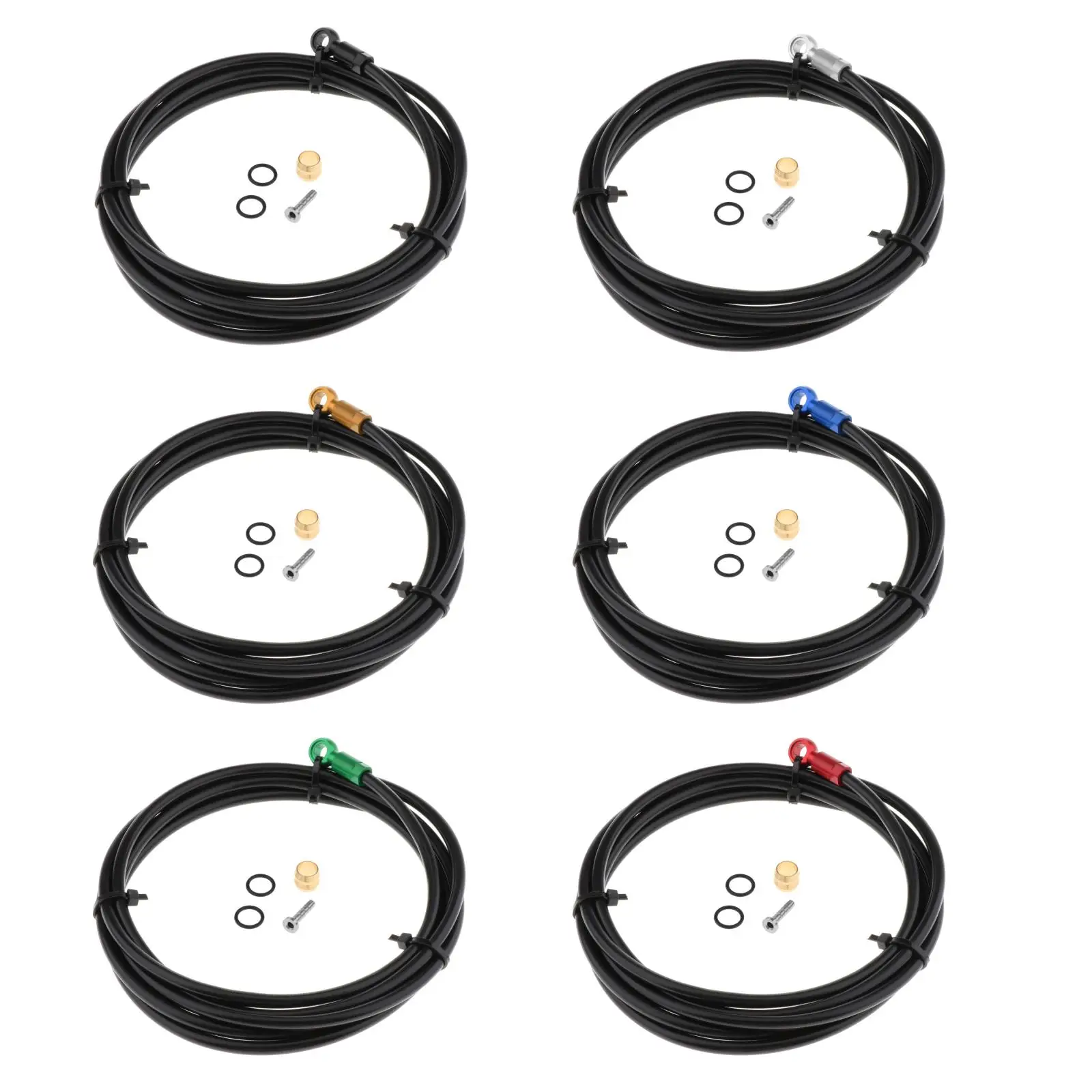 

Hydraulic Disc Brake Hose Kit for BH90 System 2000mm Bike Disc Brake Oil Pipe with Olive Insert Fitting Barb Repair Accessories