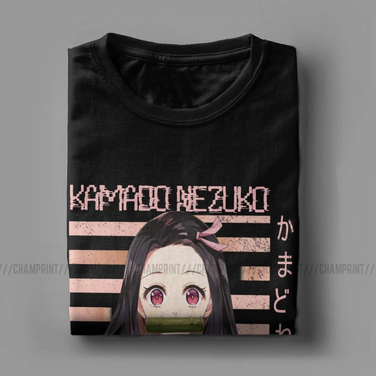 Футболка Kamado Nezuko мужская хлопковая рубашка с коротким рукавом топ принтом аниме