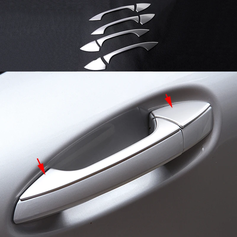 8x хромированная накладка на дверную ручку из нержавеющей стали для Mercedes Benz A B CLA GLA