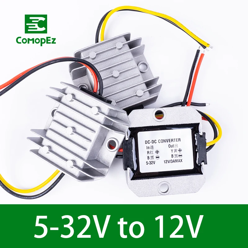 Преобразователь постоянного тока в постоянный ток 5 32 В до 12 1A 2A 3A Вт конвертер