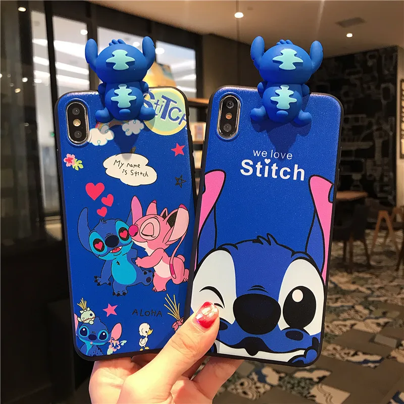 

Чехол для iPhone 11 X XS XR XSMAX, защитный чехол с 3D рисунком из мультфильма «Лило Стич» для iPhone 12 Pro Max