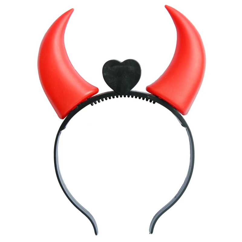 

10/20Pcs LED Flashing Devil Headbands Clear Stock