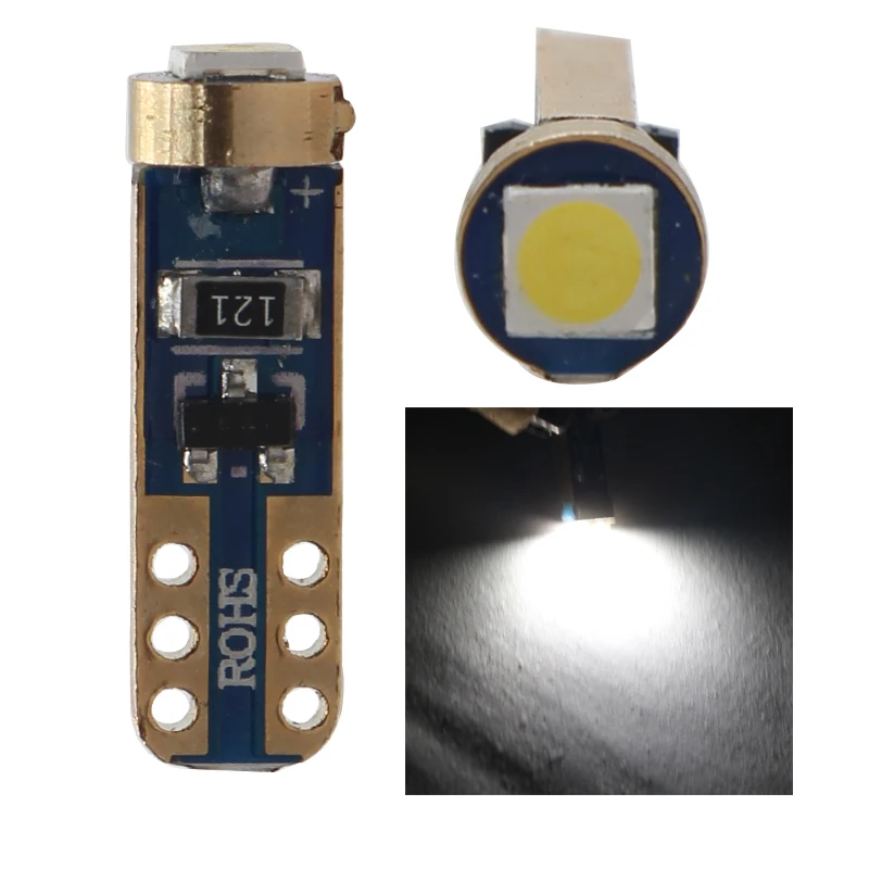 

4X T5 W3W W1.2W LED 12 24 Volt Bulb For Car Truck Interior Light Dashboard Warming Indicator Wedge 12v 24v Auto Instrument Lamp