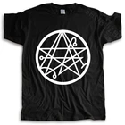 Летняя мужская футболка бренда teeshirt Cthulhu Necronomicon H P Lovecraft Deep Old Ones Sigil Geek футболка хлопковая Футболка для мальчиков