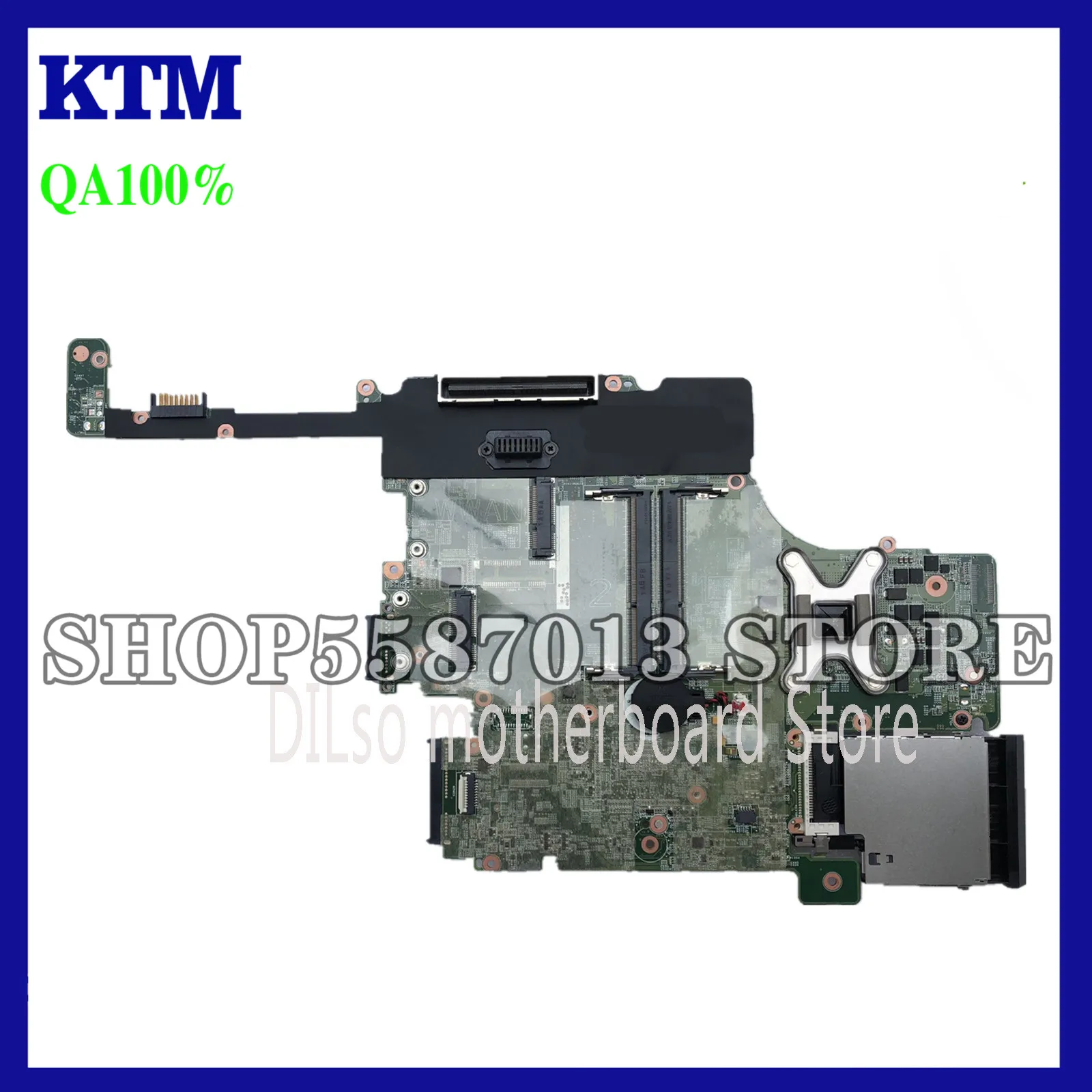 

KEFU For HP EliteBook 8560w Laptop Motherboard 652637-001 652637-501 652637-601 HM76 100% original