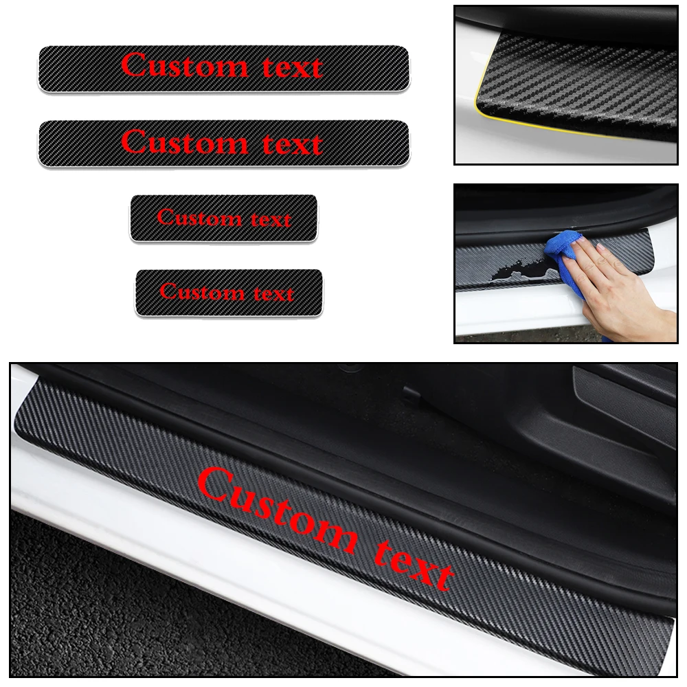 4 шт. Виниловая наклейка на пороги углеродное волокно для Ford RAPTOR F-150 | Автомобили и
