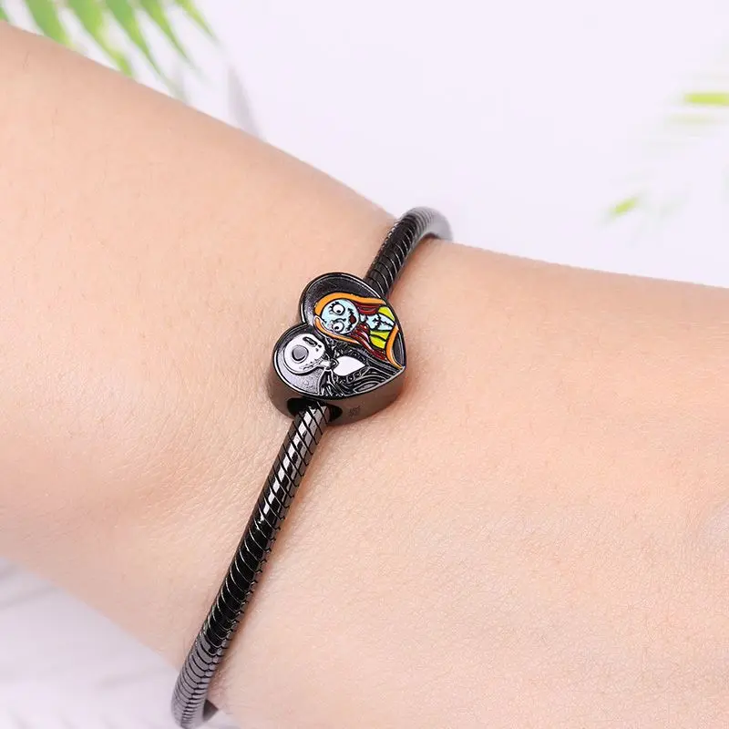 Лидер продаж бусины-шармы из стерлингового серебра 100% пробы с черепом пара