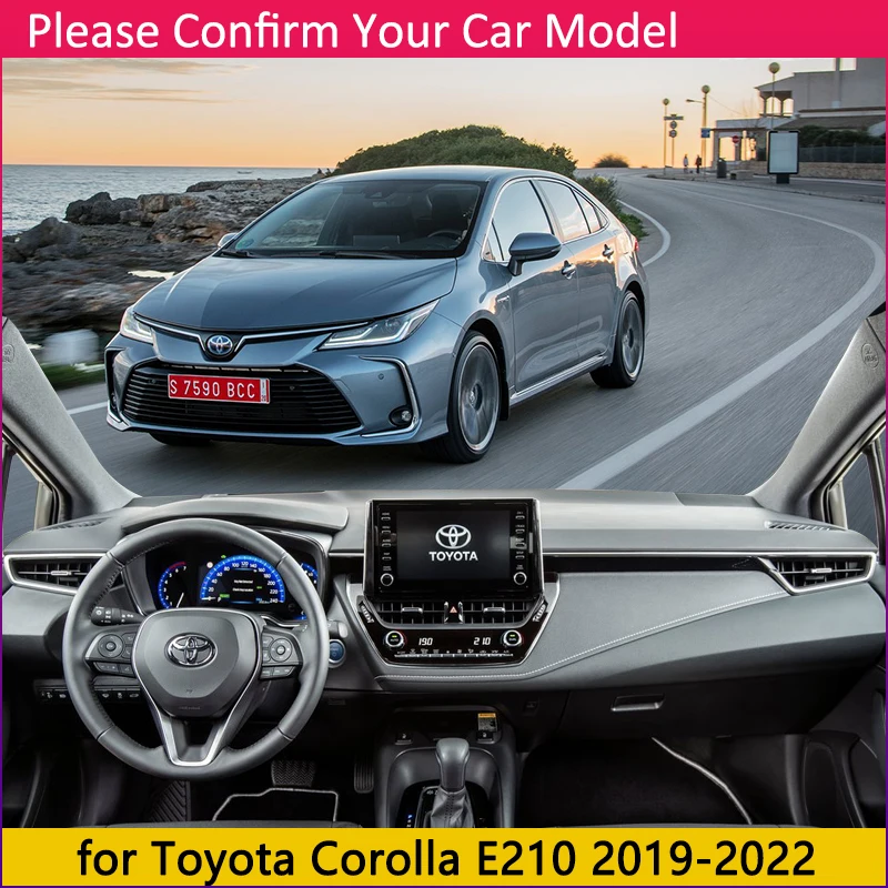 Для Toyota Corolla E210 210 2019 2020 Противоскользящий коврик для приборной панели Защита от