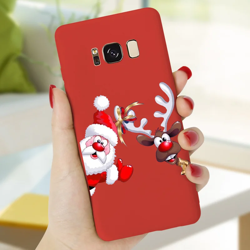 Рождественский подарок чехол из ТПУ для Samsung A50 A40 A30 A20 A10 A70 J4 J6 Plus 2018 A5 2017 A8 A7