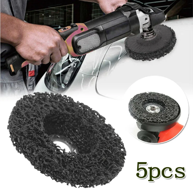 5 шт. шлифовальный станок колеса черный Алюминий удаления Краски ржавчины чистке