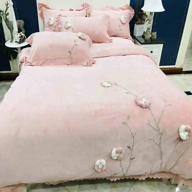 Розовый серый фиолетовый зимний мягкий бархатный флис короткий плюш ручная