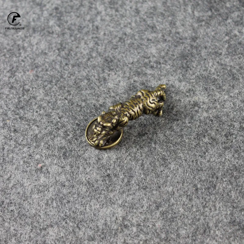 Чистая медь зодиака животных Bonanza Тигр фигурка украшения твердая латунь