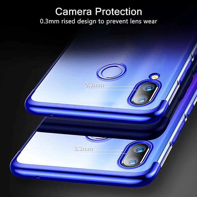 Роскошный чехол для Redmi Note 8 Pro силиконовый бампер прозрачная задняя крышка из ТПУ