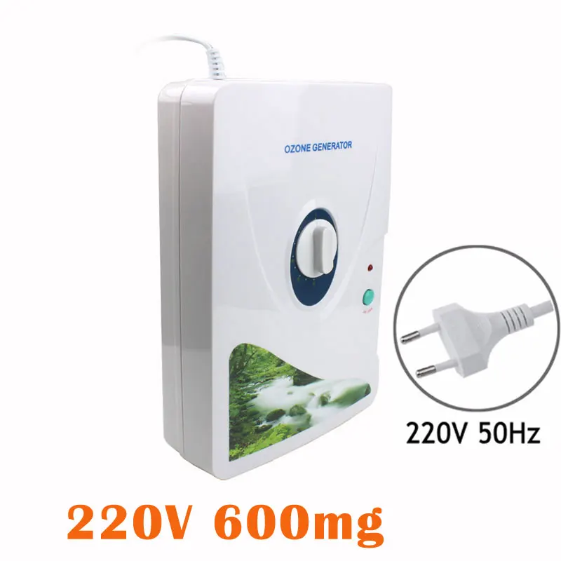 

New Air Purifier Ozone Generator Ozonator Wheel Timer Air Purifiers Oil Vegetable Meat Fresh Purify Air Water ozone 600mg