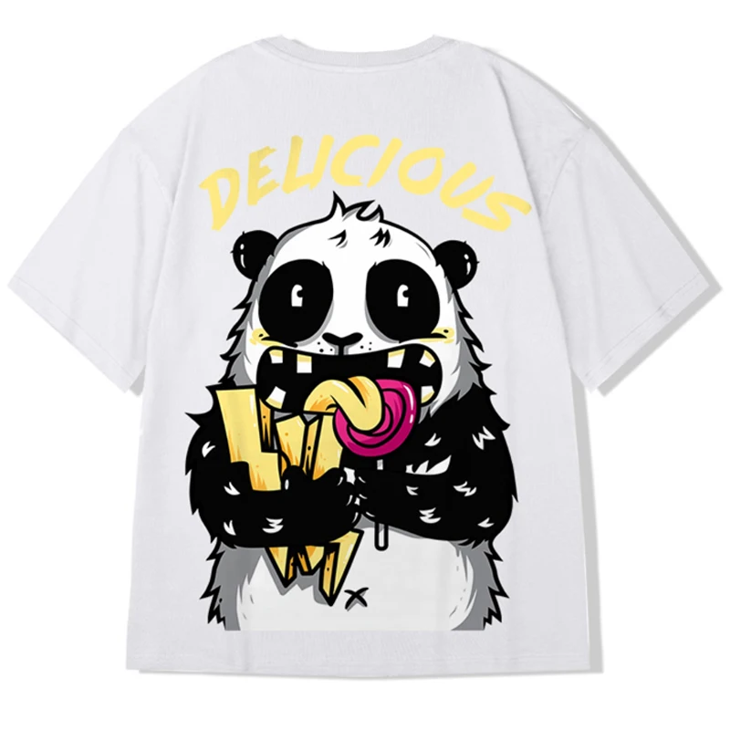 

2021 Hip Hop Tees T-Shirt Chinese Style Panda Harajuku Loose Men Short Sleeve Tops Summer New Casual Oversized Punk T Shirt 8XL
