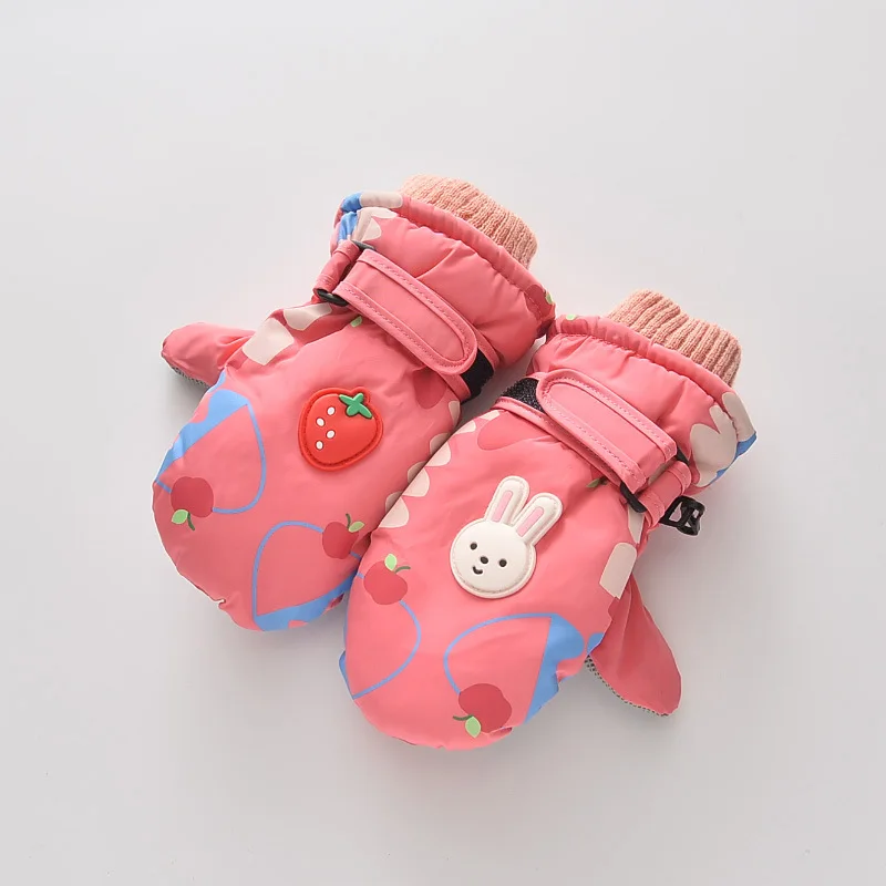 Зимние Детские лыжные перчатки Перчатки Нескользящая водонепроницаемая сумка с